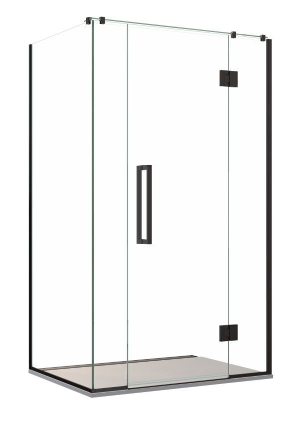 Acclaim Tile 2-Sd Black Recessed Channel Drain RH