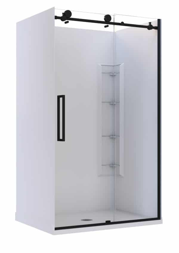 Ravello Acrylic 3-Sd Black Corner Mould RH