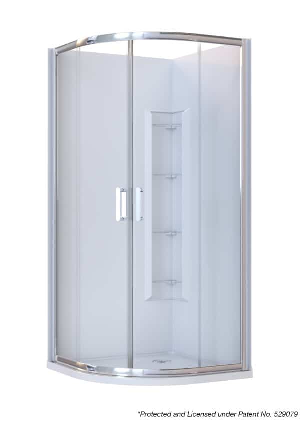 Rhine Acrylic Curved Chrome Corner Mould w Patent