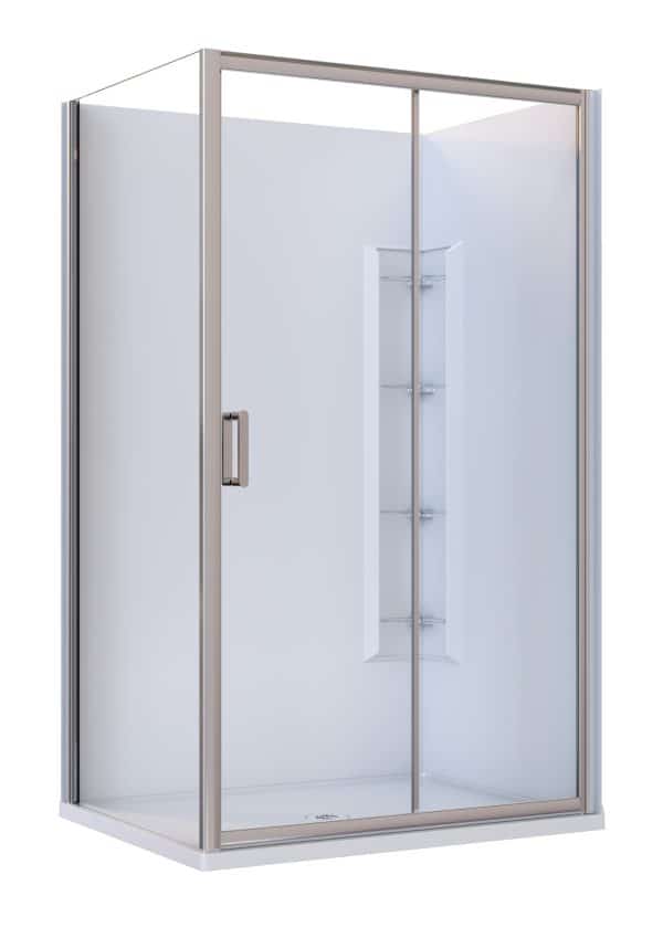 Rhine Acrylic Slider 2-Sd Chrome Corner Mould
