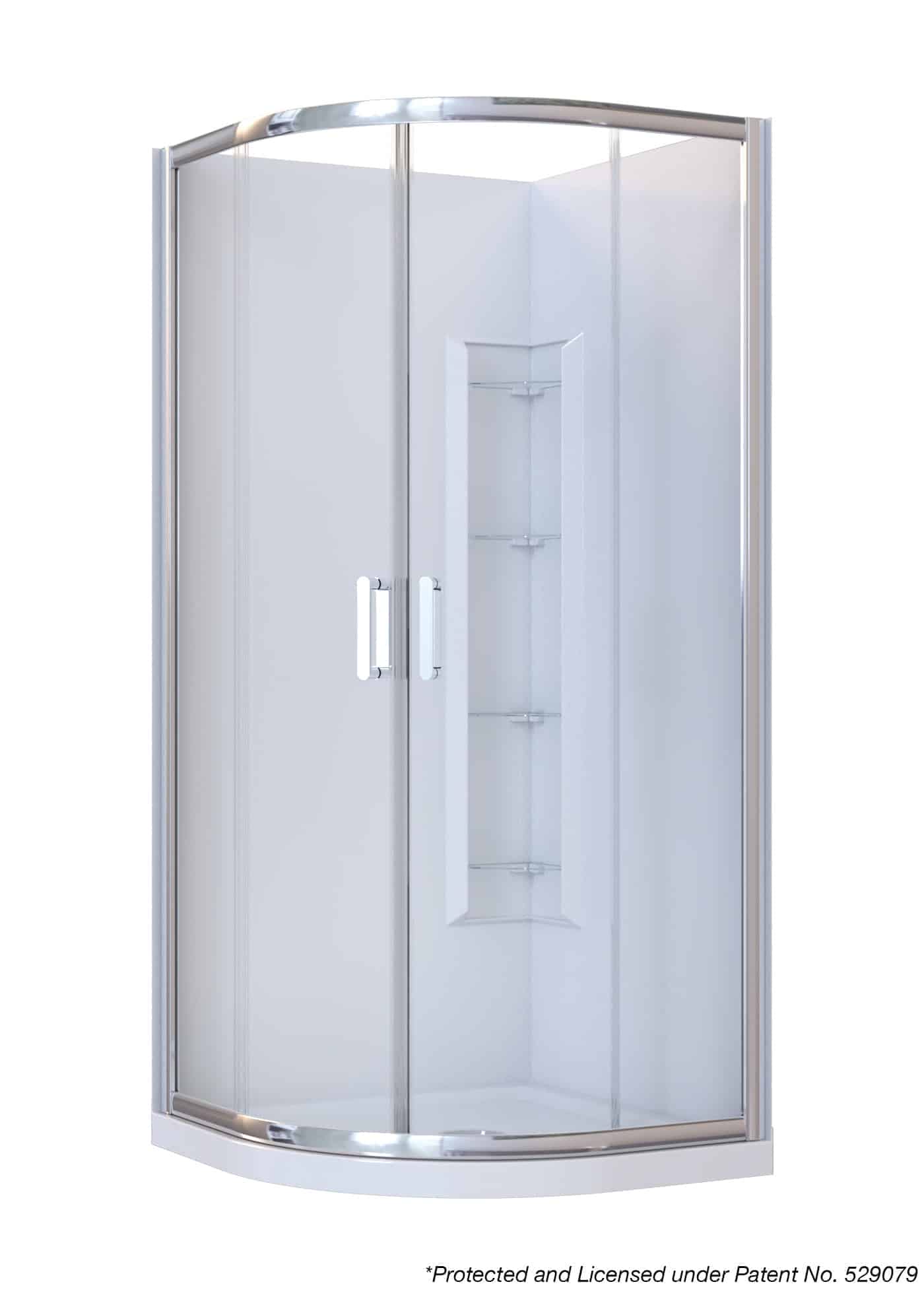 Samara Acrylic Curved Chrome Corner Mould w Patent