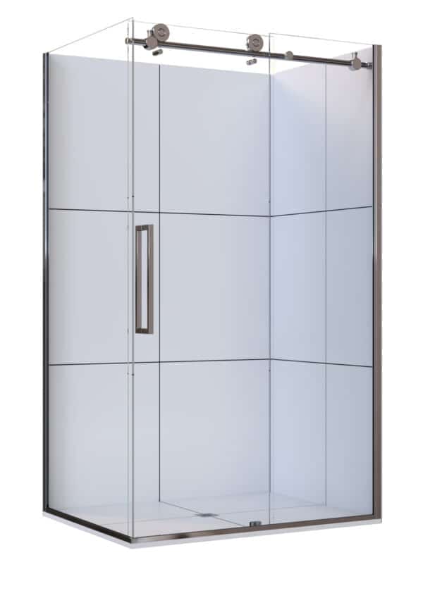 Ravello Tile 2-Sd Chrome Recessed Centre Waste RH